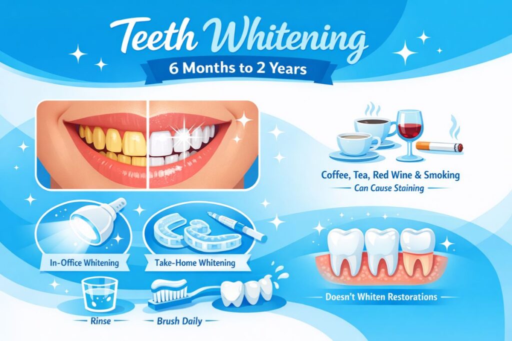Teeth Whitening: 6 Months to 2 Years