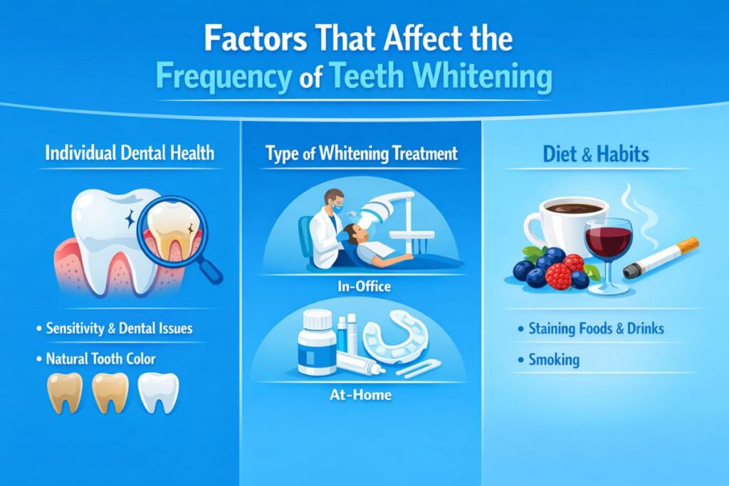 Factors That Affect the Frequency of Teeth Whitening